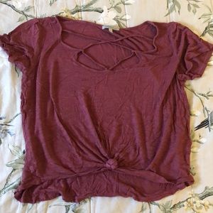 Charlotte Russe mauve top